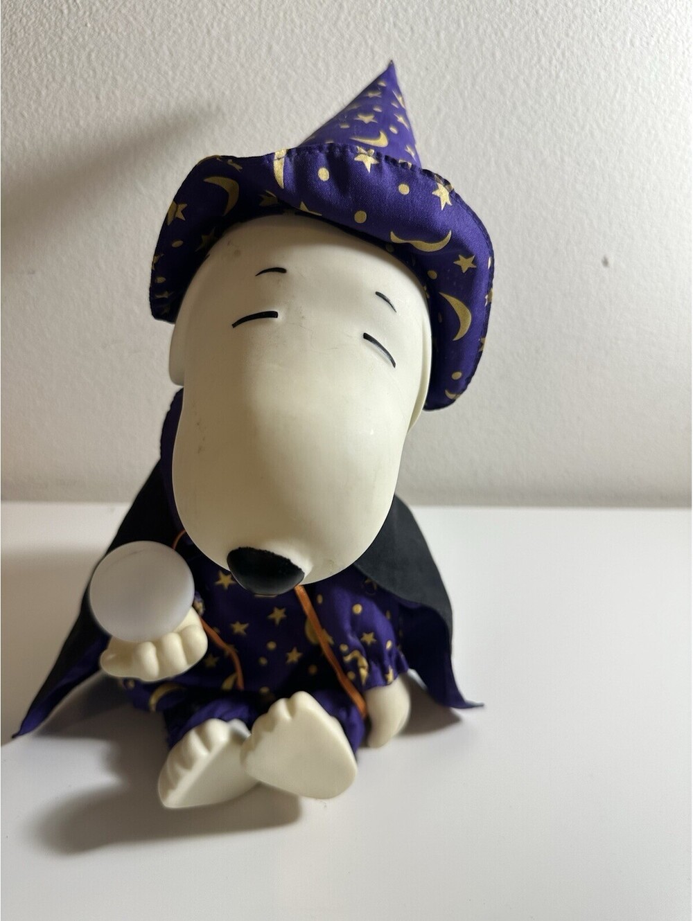 Vtg Halloween Snoopy Wizard Gemmy Animated Peanuts Music
